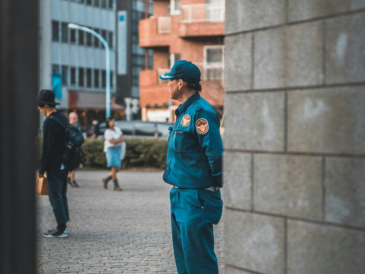 man in a police uniform