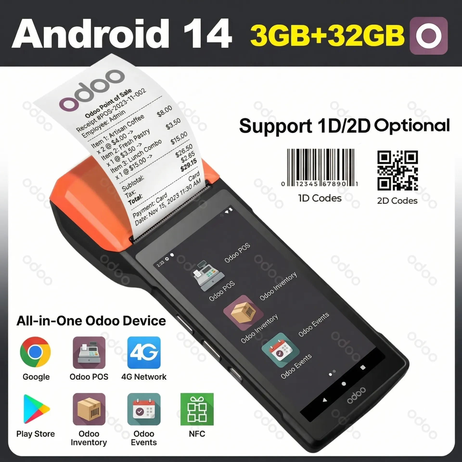 Terminal POS Móvil ERPly S.R.L. | Punto de Venta, Escáner e Impresora Todo en Uno