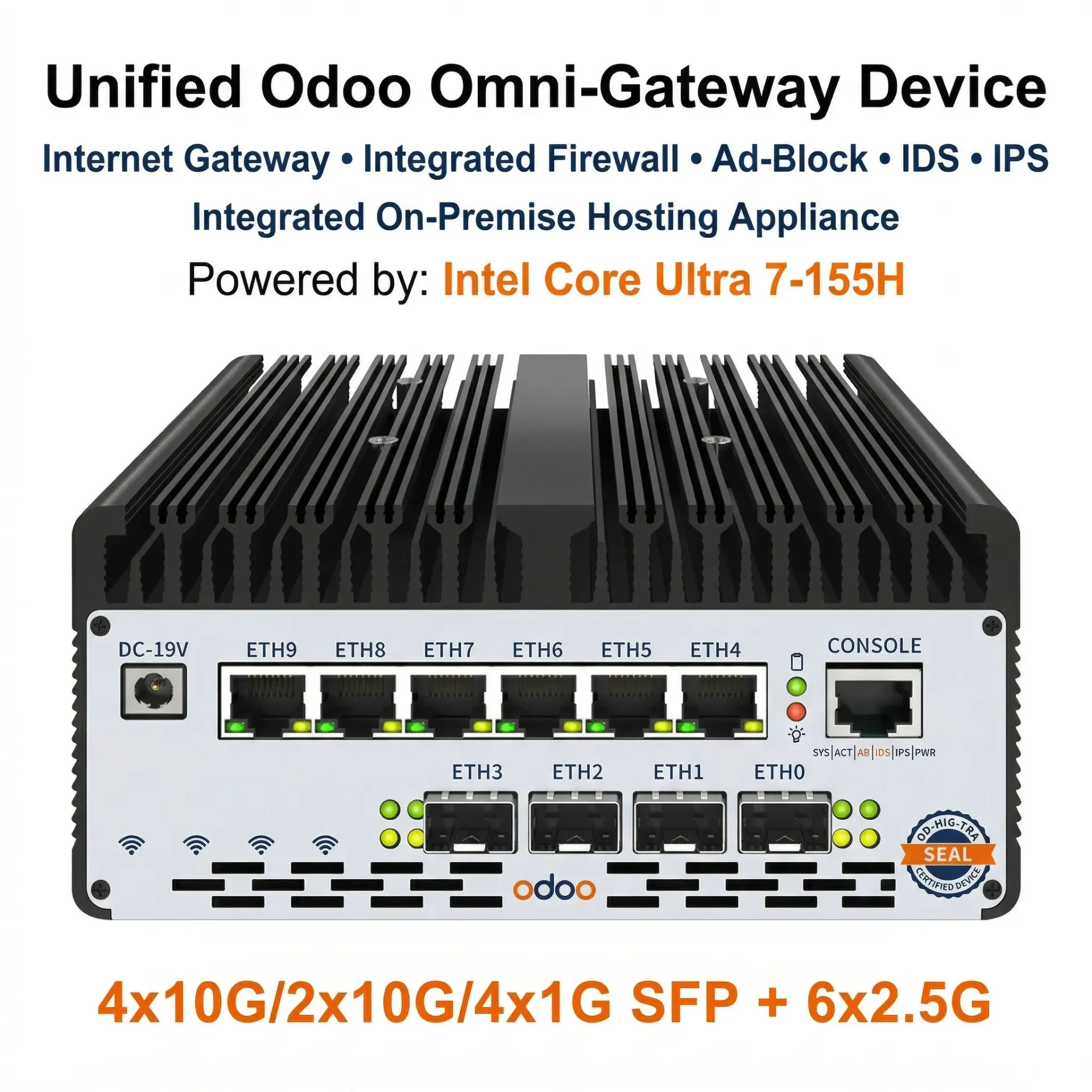 ERPly S.R.L. Odoo On-Premise Appliance: Unified Omni-Gateway & Hosting Server